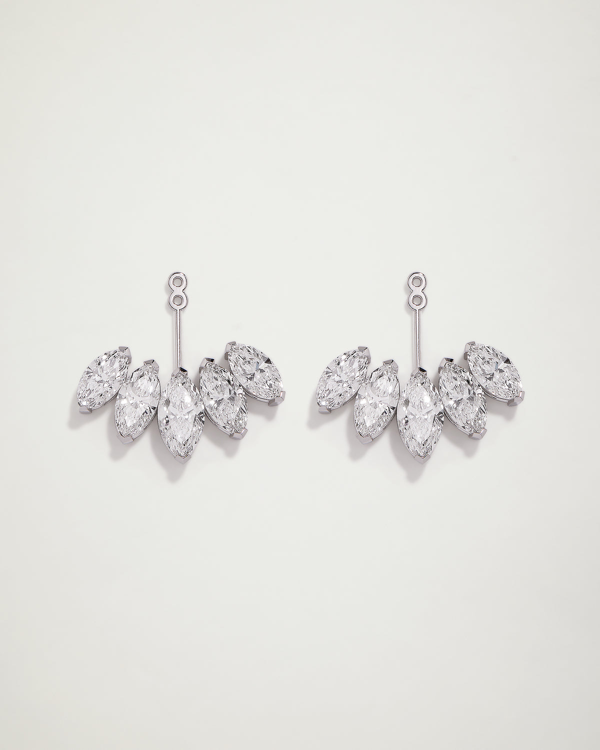 The Signature Marquise Diamond Ear Jackets, 7ct, WG