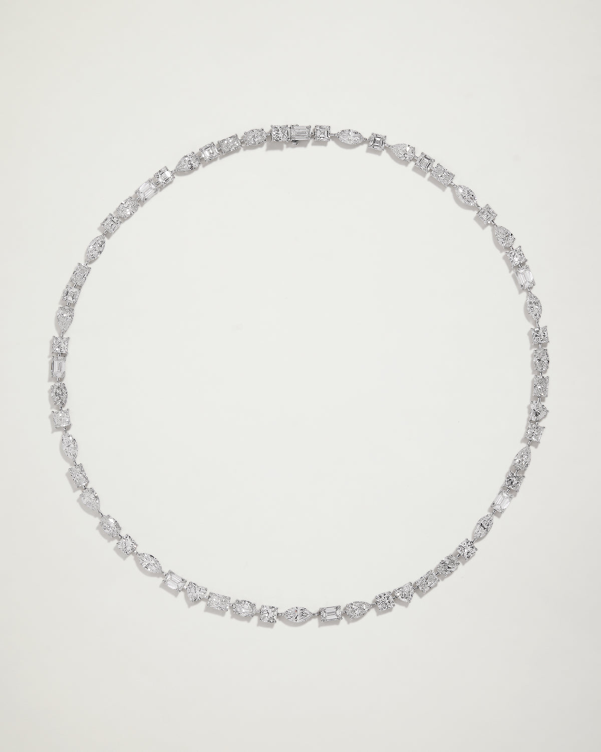 Kelly Multi-Cut Diamond Tennis Necklace