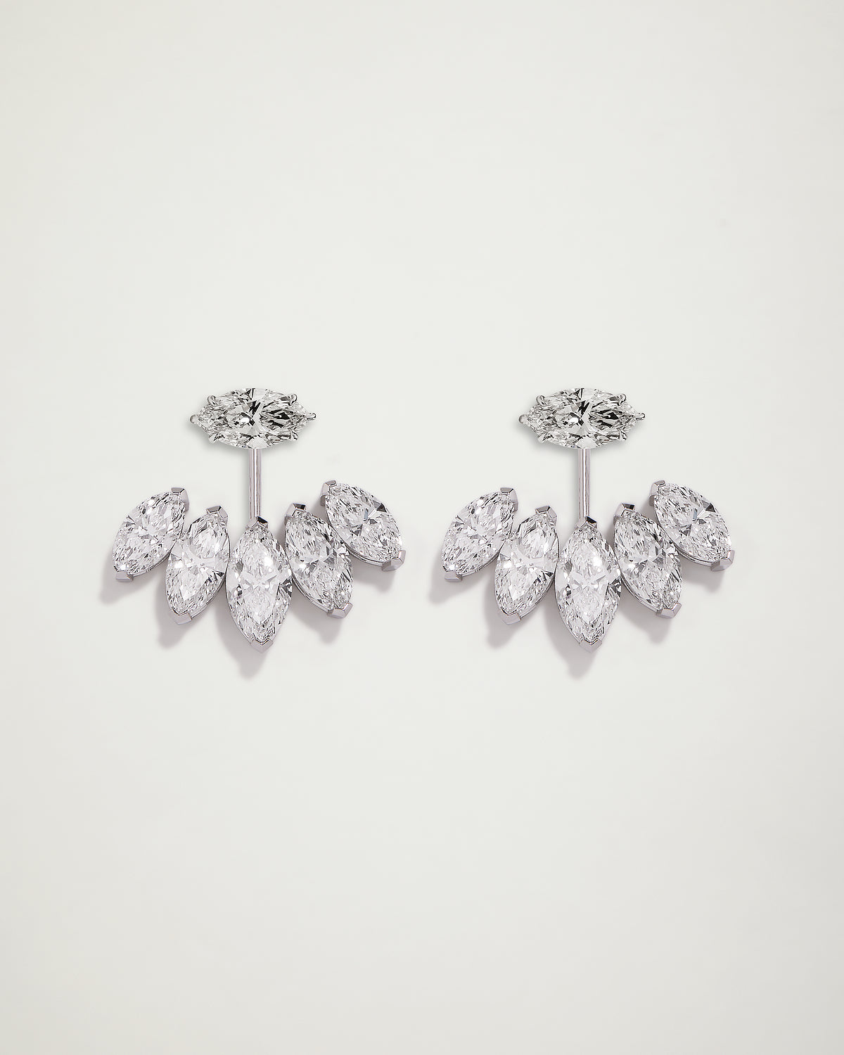 The Signature Marquise Diamond Ear Jackets, 7ct, WG