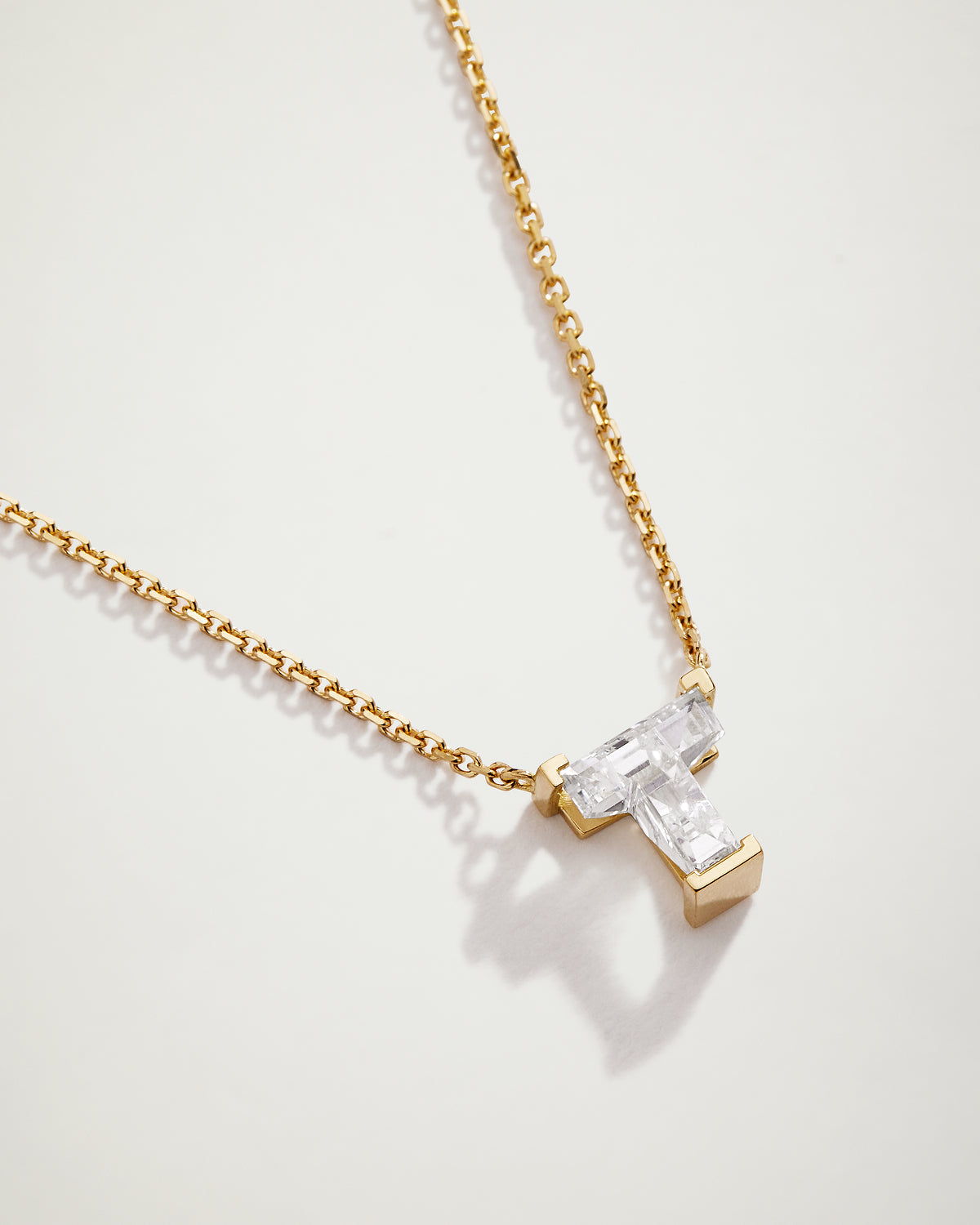 My Love, Diamond Letter 'T' Necklace