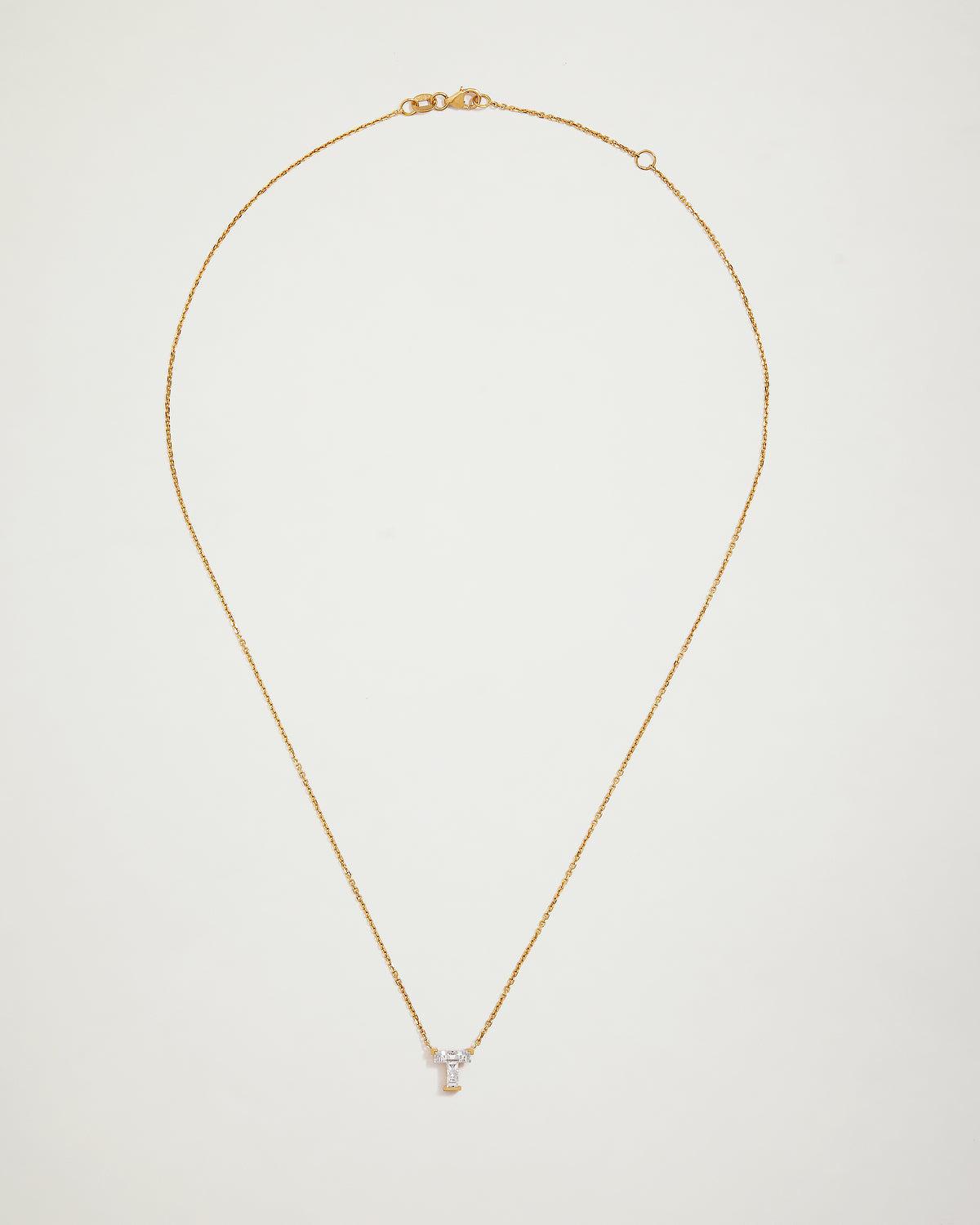 My Love, Diamond Letter 'T' Necklace