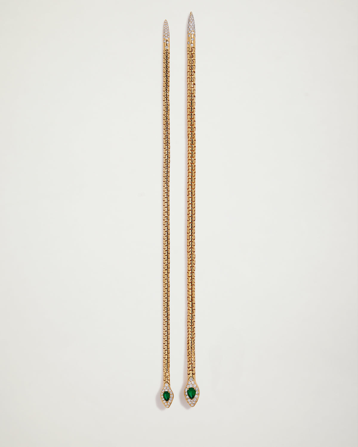 Snake Emerald & Diamond Bracelet