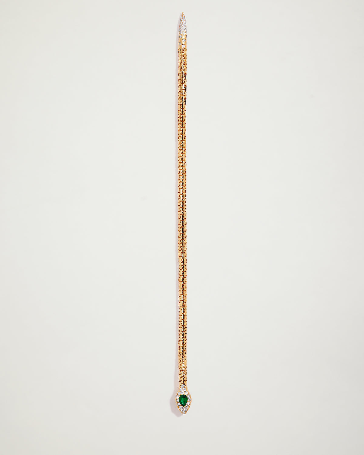 Snake Emerald & Diamond Bracelet