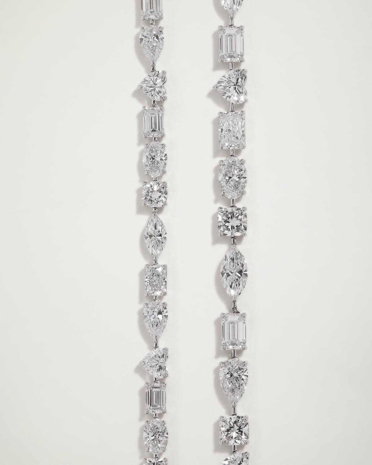 Kelly Multi-Cut Diamond Tennis Necklace, 31.04ct