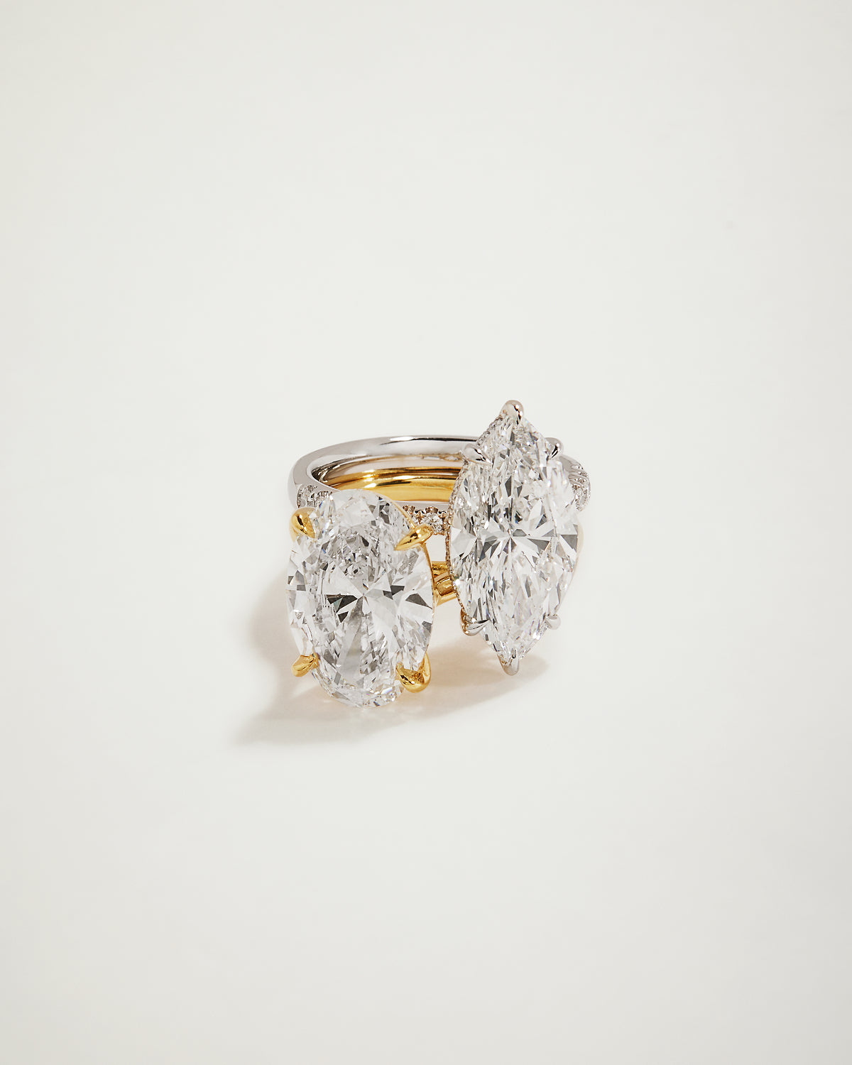 “My Love” Oval Diamond Engagement Ring, YG