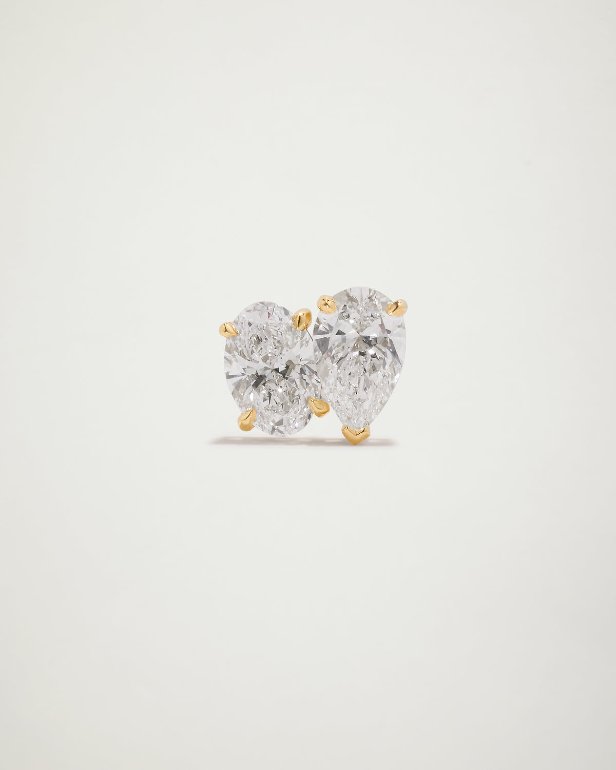 "My Love" Toi Et Moi Diamond Studs, 3ct, YG
