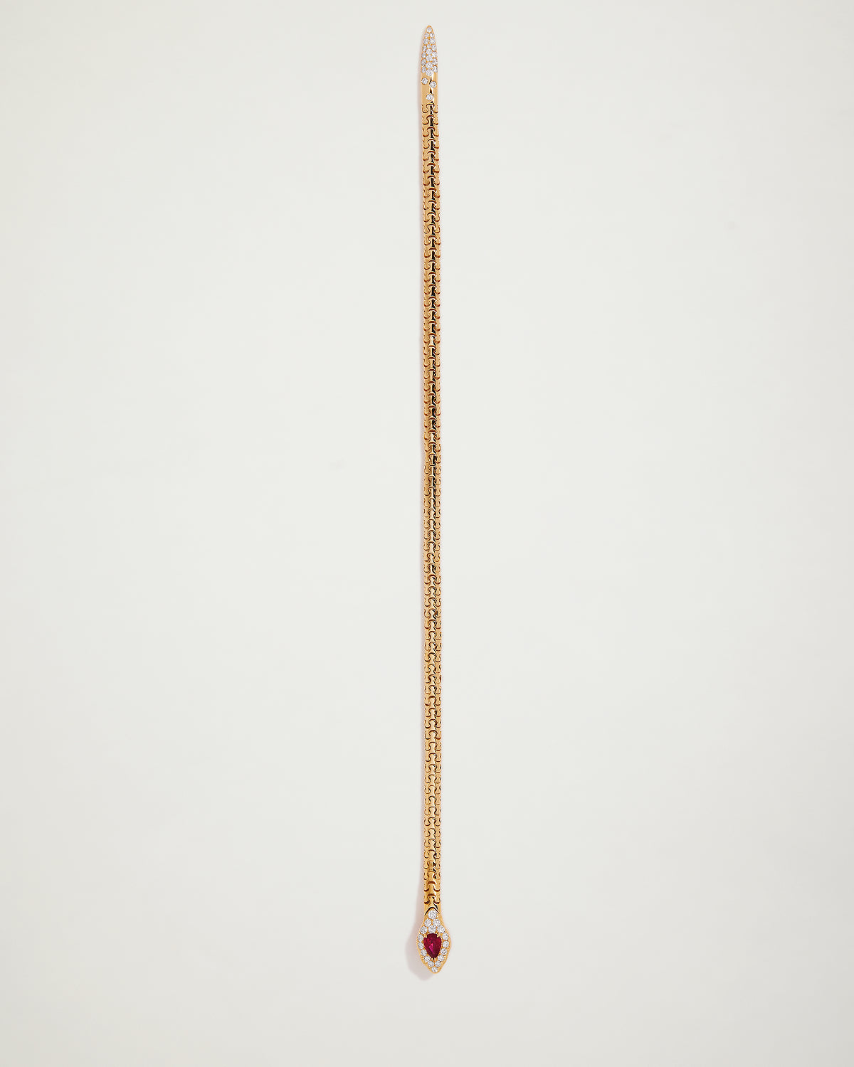 Snake Ruby & Diamond Petite Bracelet