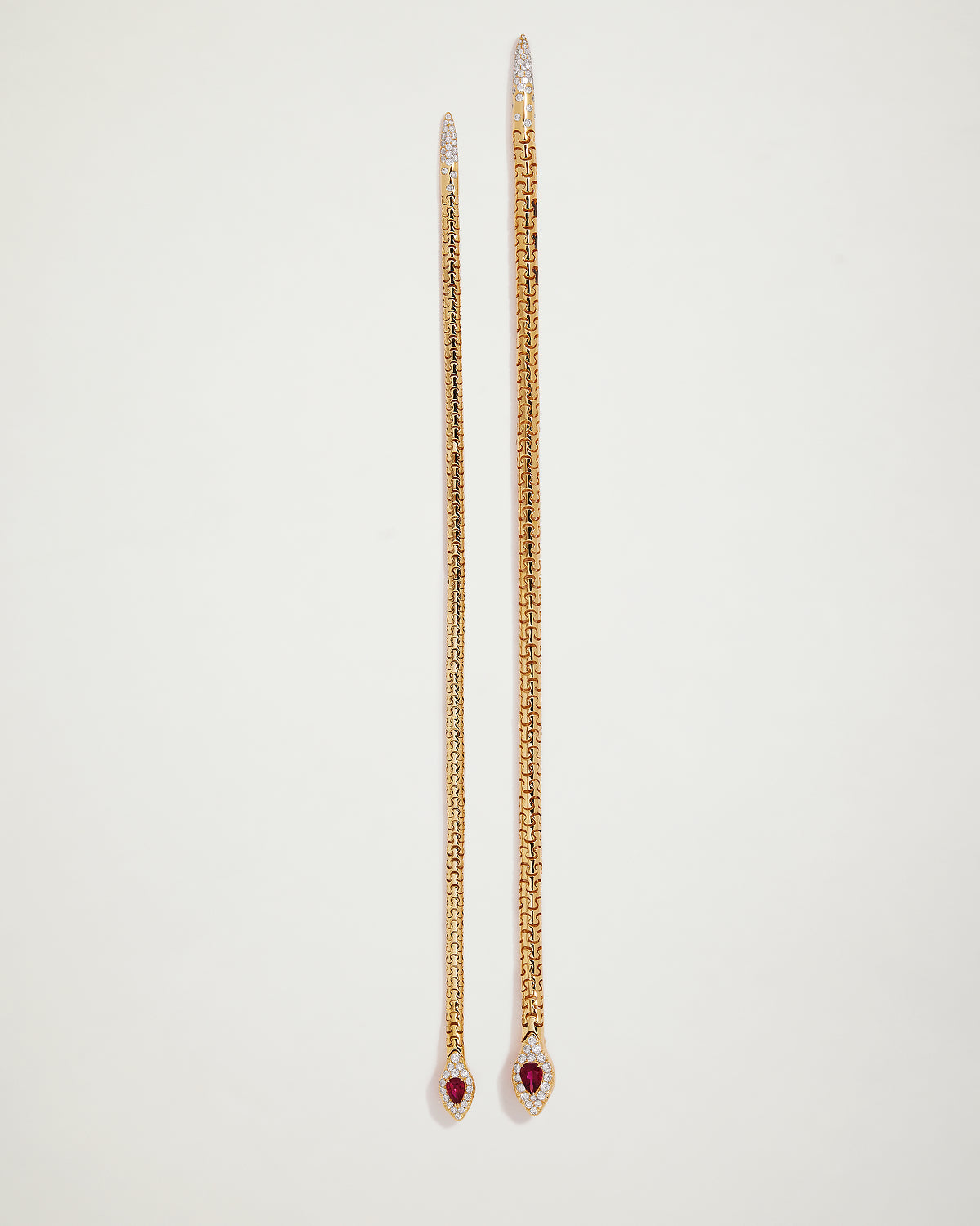 Snake Ruby & Diamond Petite Bracelet