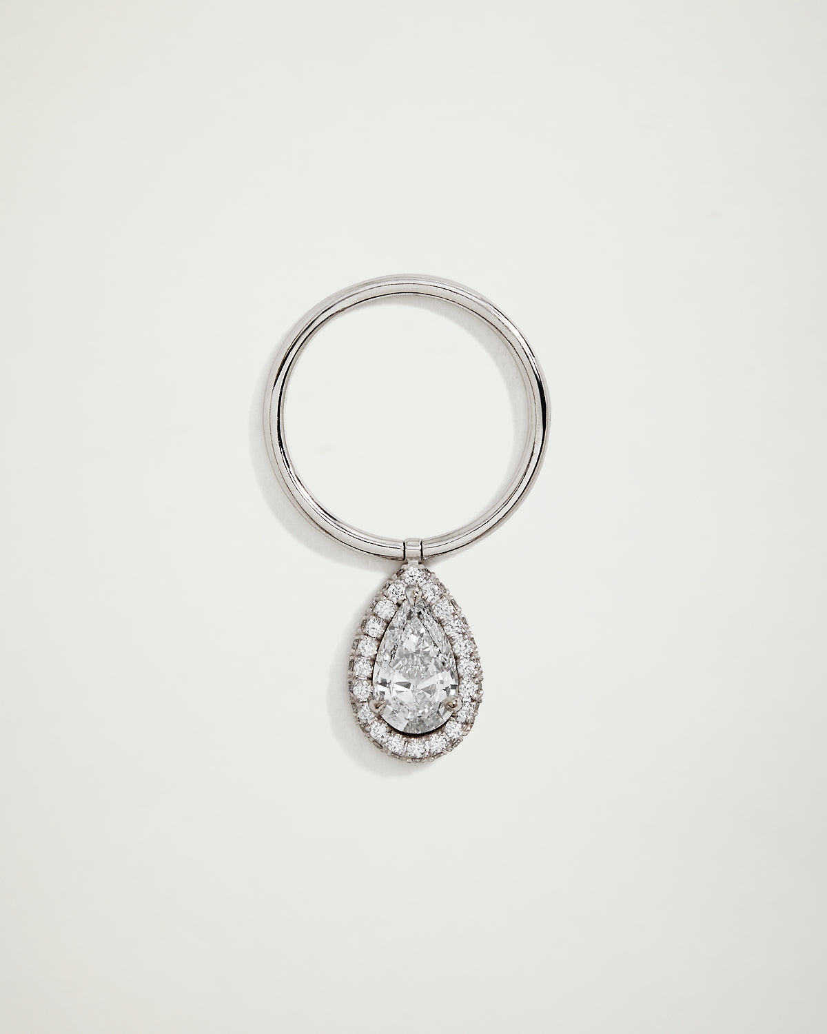 Pear Flip Ring, WG