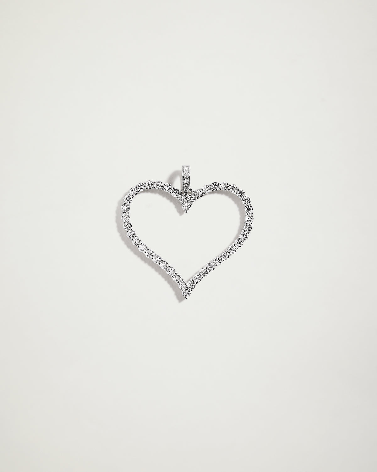 The Heart Diamond Pendant, 2.2ct, WG
