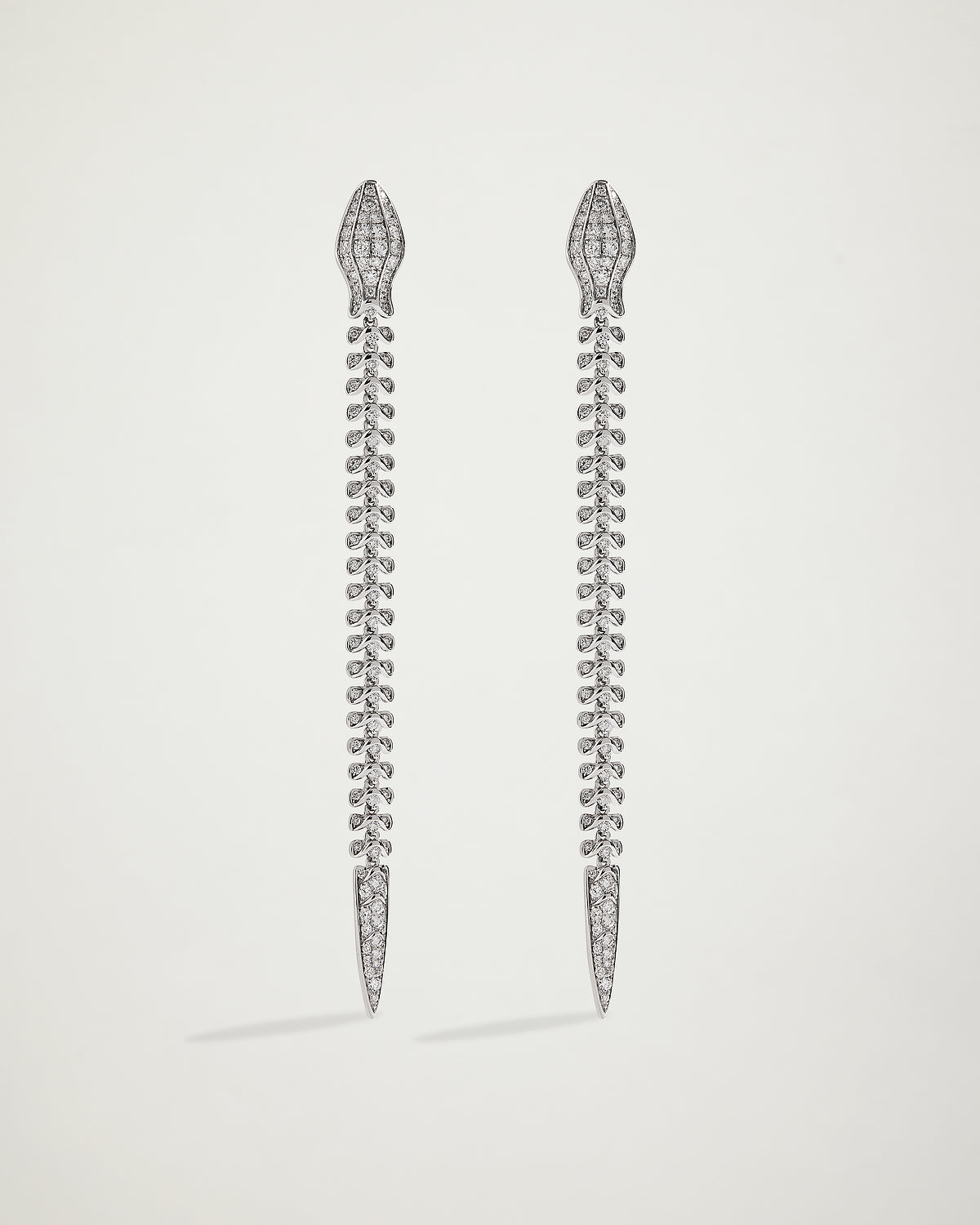 Snake Diamond Encrusted Earrings