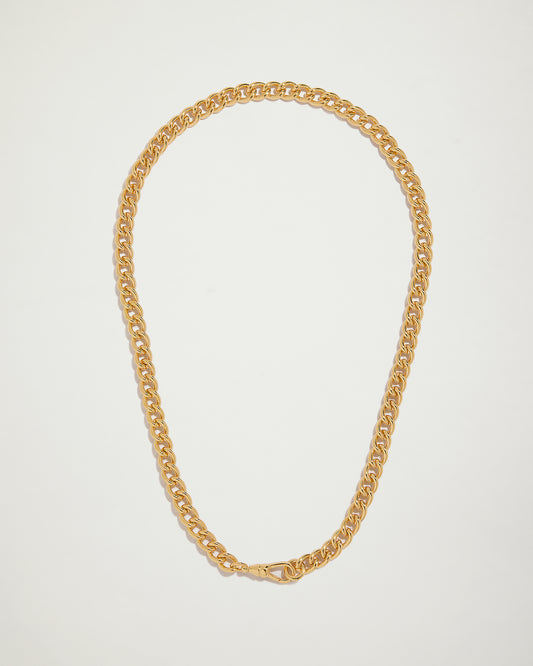 The Signature Curb with Puffy Heart Locket, YG