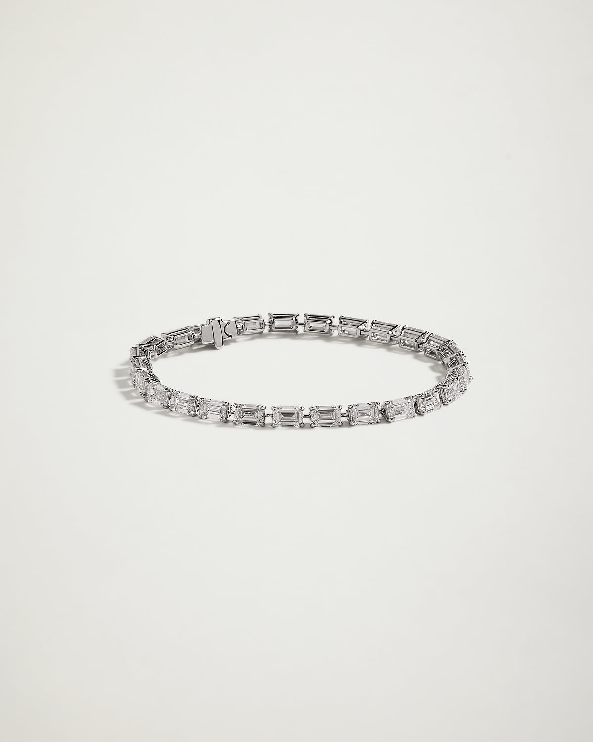 Emerald Cut Diamond Tennis Bracelet