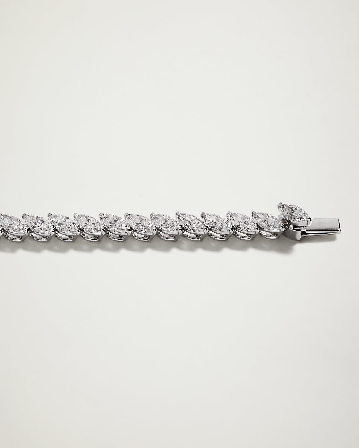 Diamond Marquise-Cut Tennis Bracelet