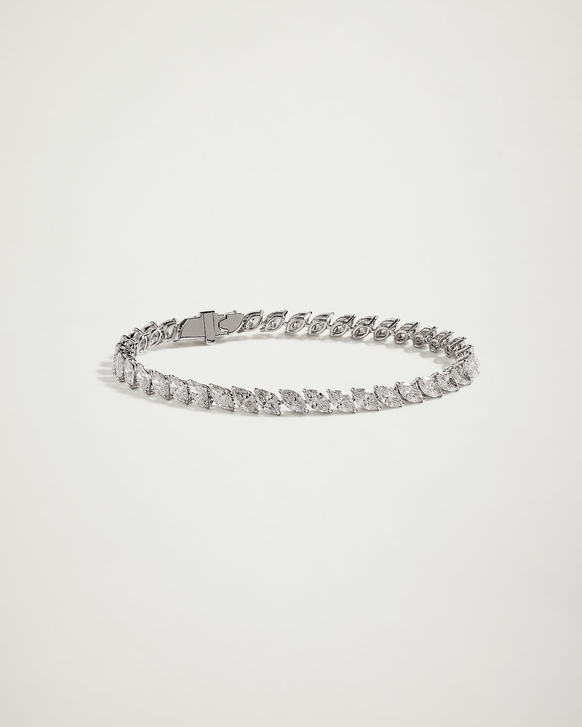 Diamond Marquise-Cut Tennis Bracelet