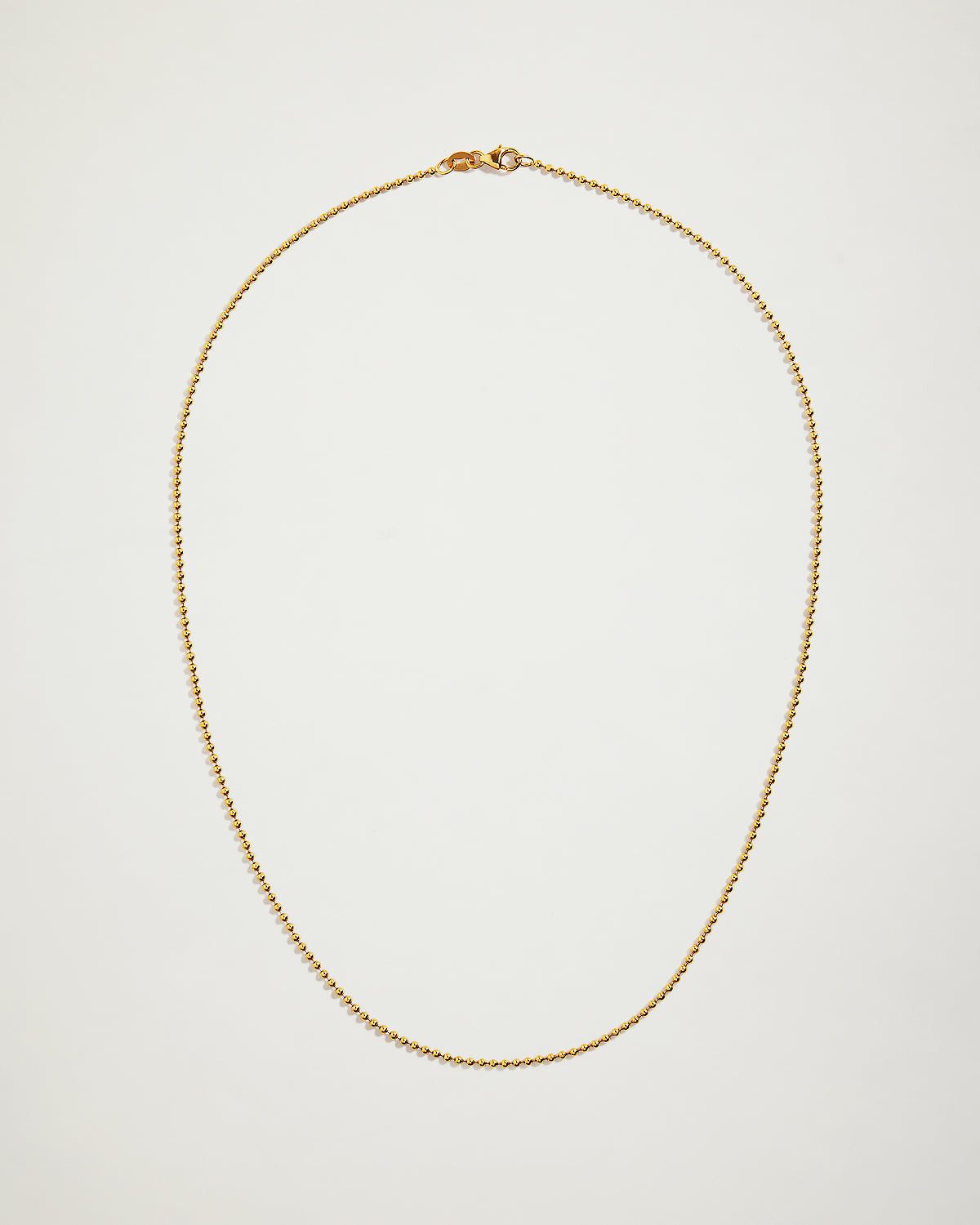 The Italian Ball Chain Necklace, 1.5mm, YG