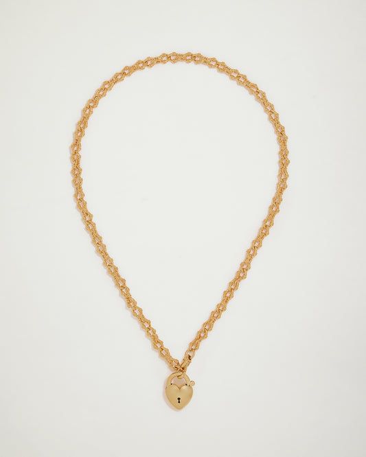 Sydney Harbour Cast Rope Link Necklace, YG