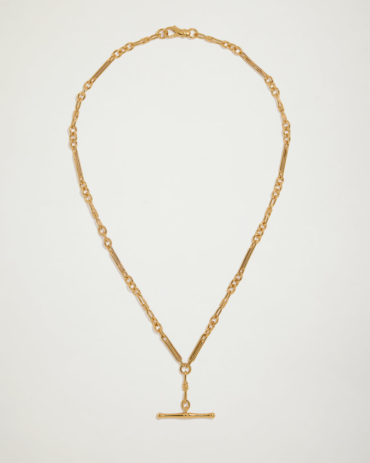 Signature Stack Twisted Interlock Love Necklace, YG