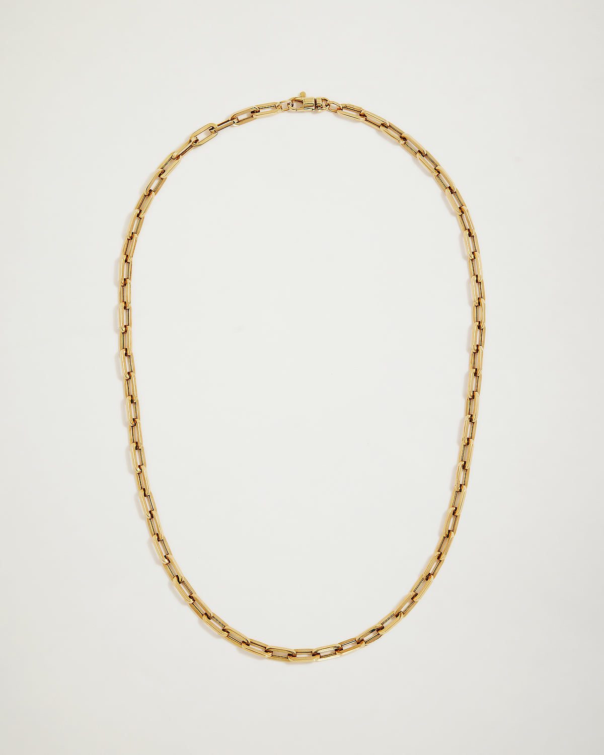 The Petite Paper Clip Chain Necklace, YG