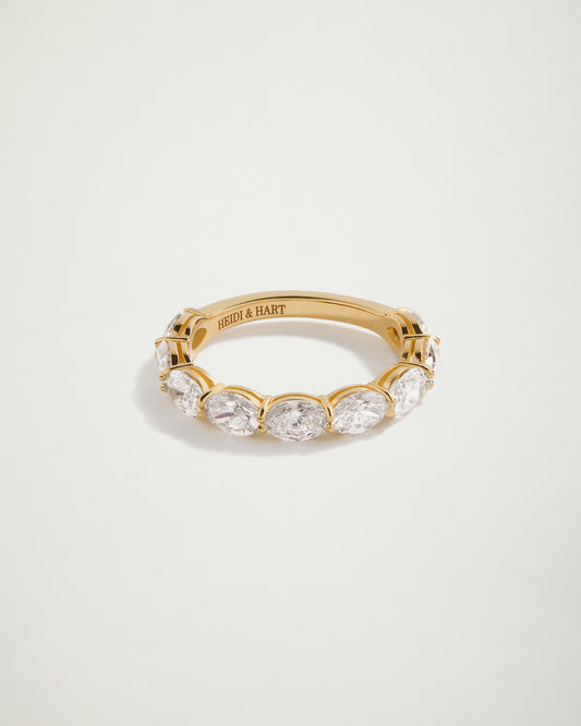 My Love, Oval Diamond Eternity Ring, YG