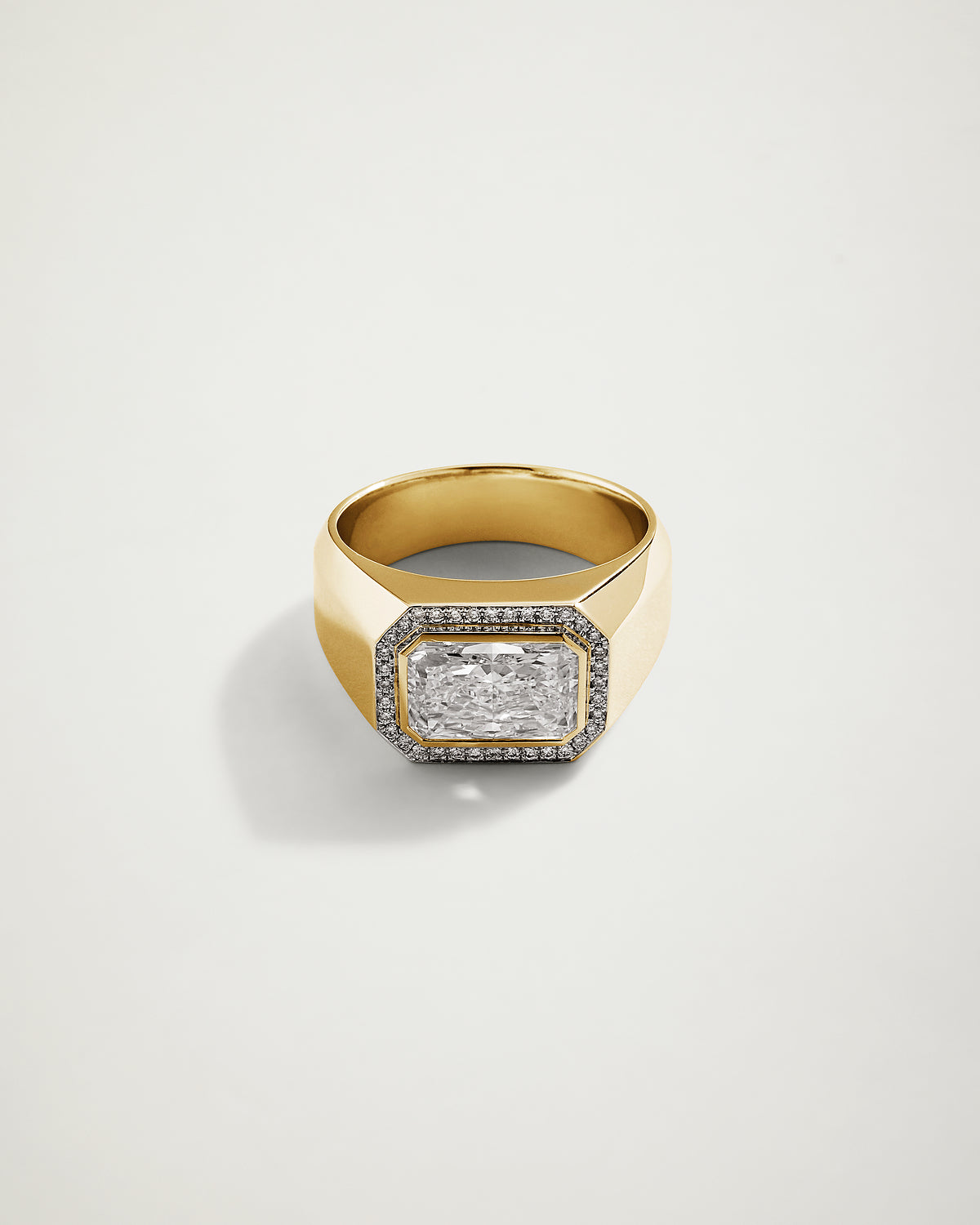 The Soul Mate Encrusted Radiant Diamond Ring