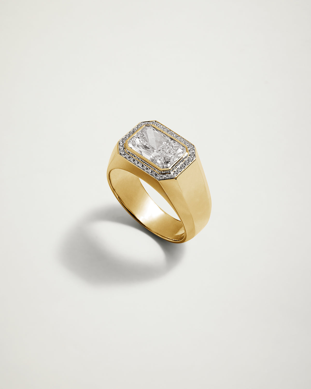 The Soul Mate Encrusted Radiant Diamond Ring