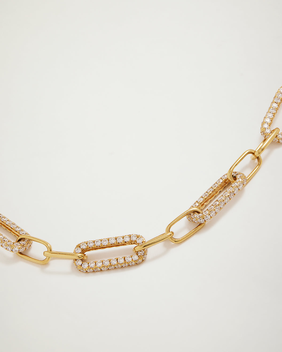 Diamond Paperclip Chain Necklace