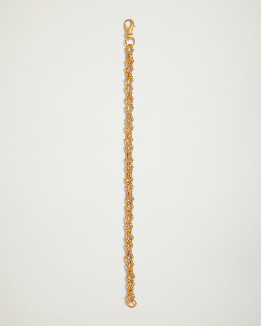 The Sydney Harbour Cast Rope Link Bracelet, YG