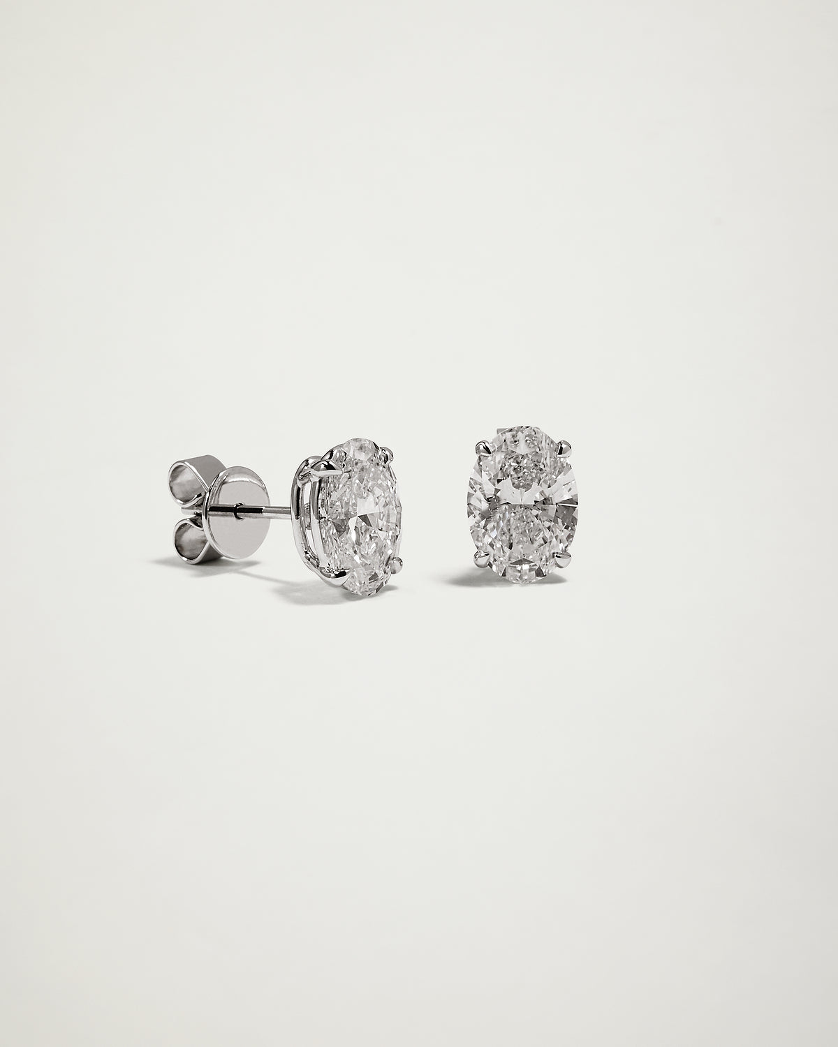 My Love, Oval Diamond Studs
