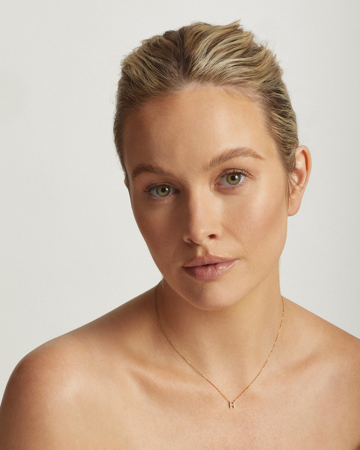 Petite Diamond Letter 'H' Necklace