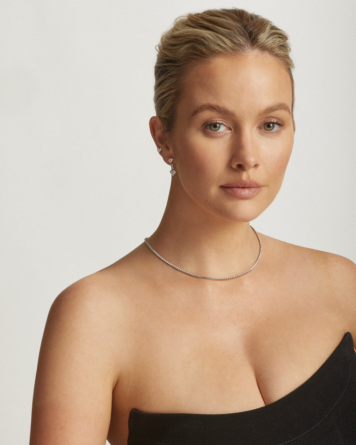 Kelly Diamond Tennis Petite Necklace, 5.8ct