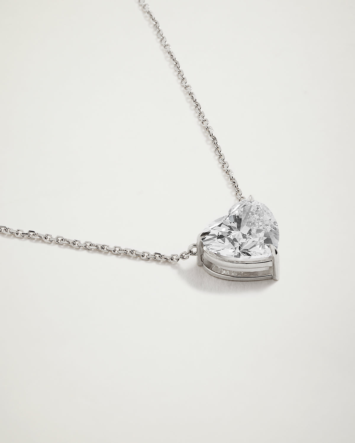 My Love, 4ct Heart Diamond Necklace