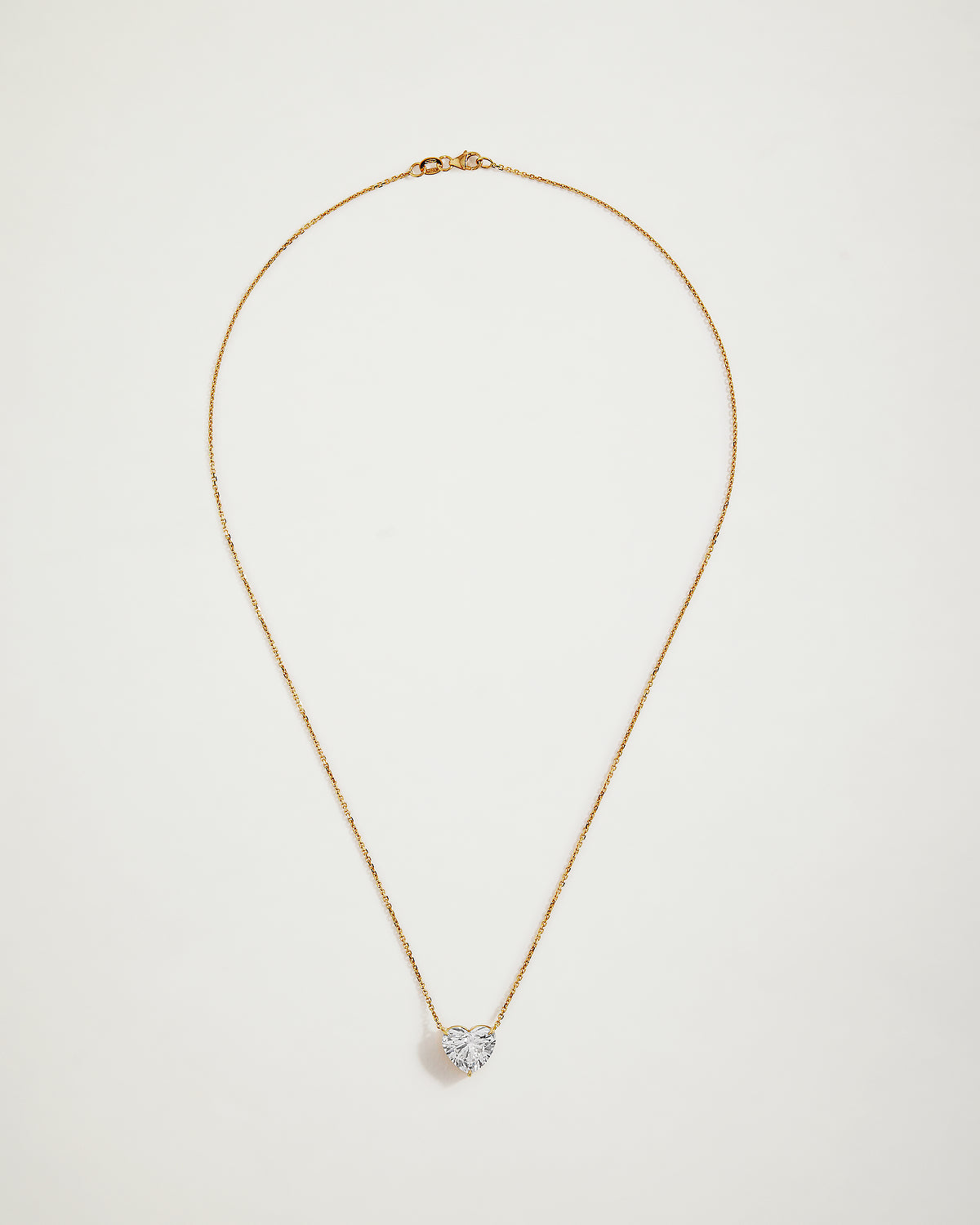 My Love, 4ct Heart Diamond Necklace