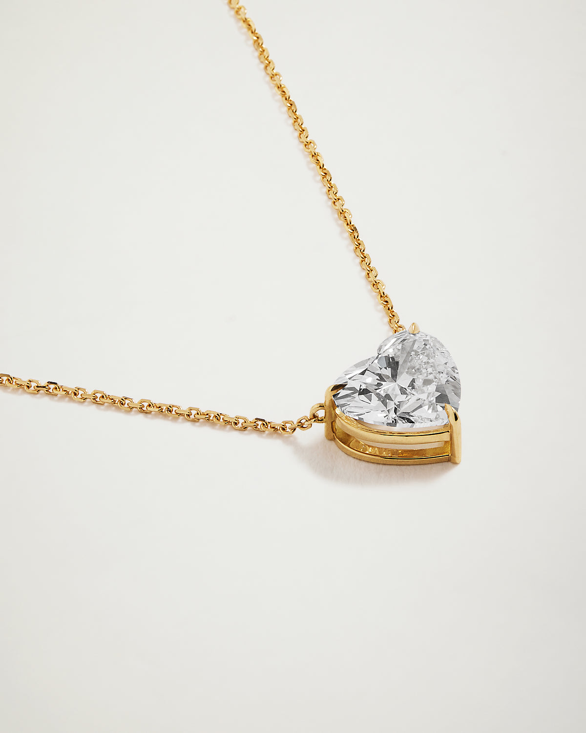 My Love, 4ct Heart Diamond Necklace