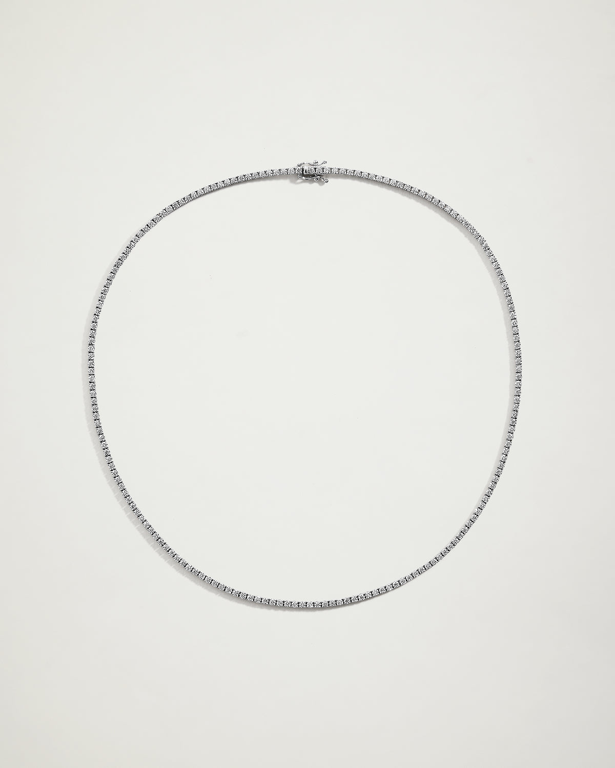 Kelly Petite Diamond Tennis Necklace, 5.8ct