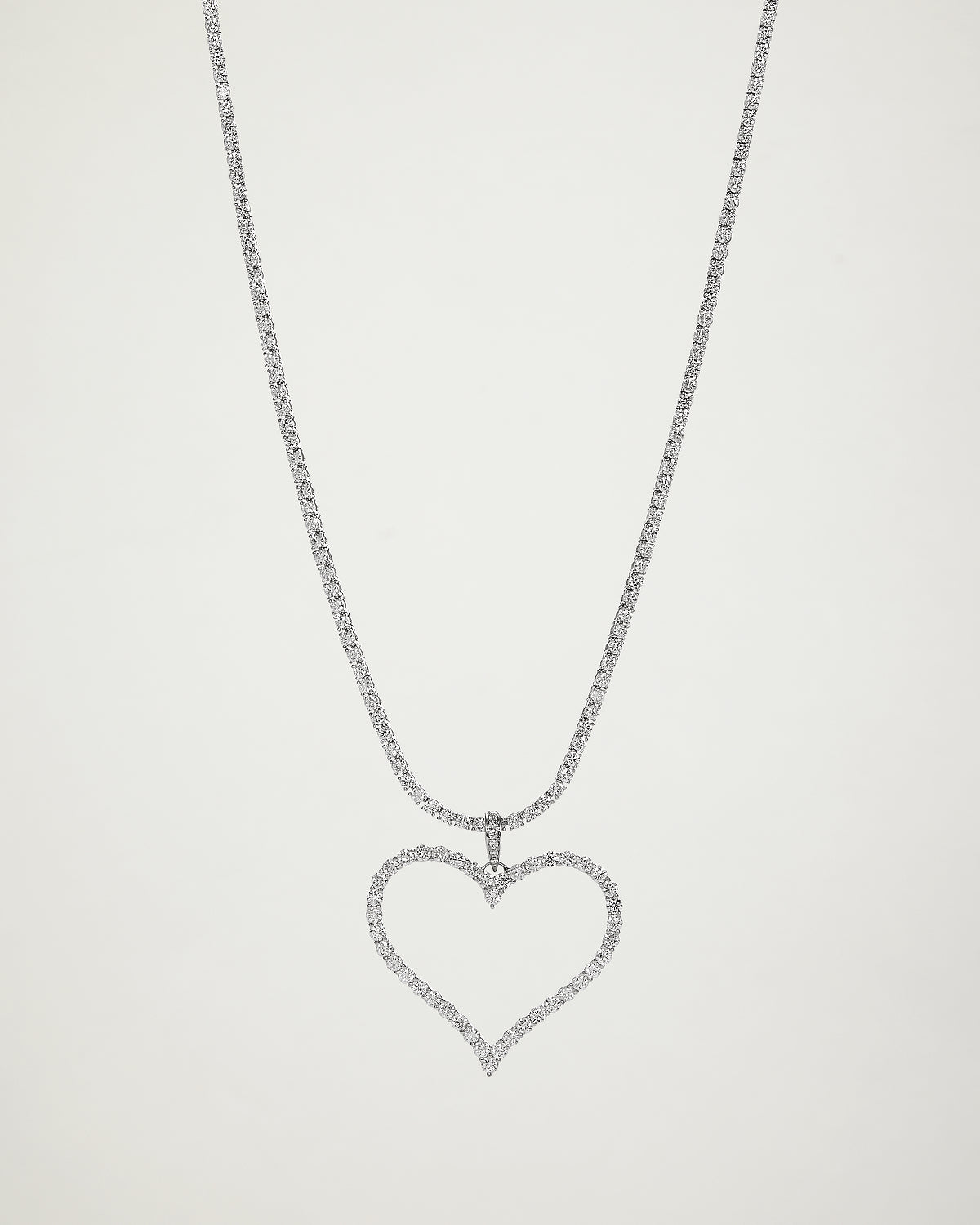 Kelly Petite Diamond Tennis Necklace, 5.8ct