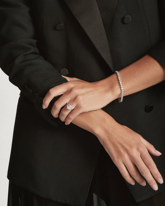 Diamond Marquise-Cut Tennis Bracelet