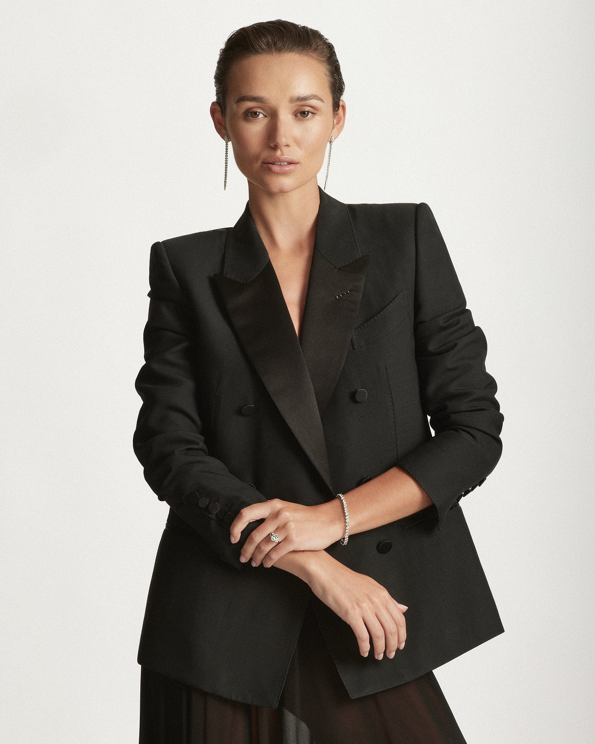 Diamond Marquise-Cut Tennis Bracelet