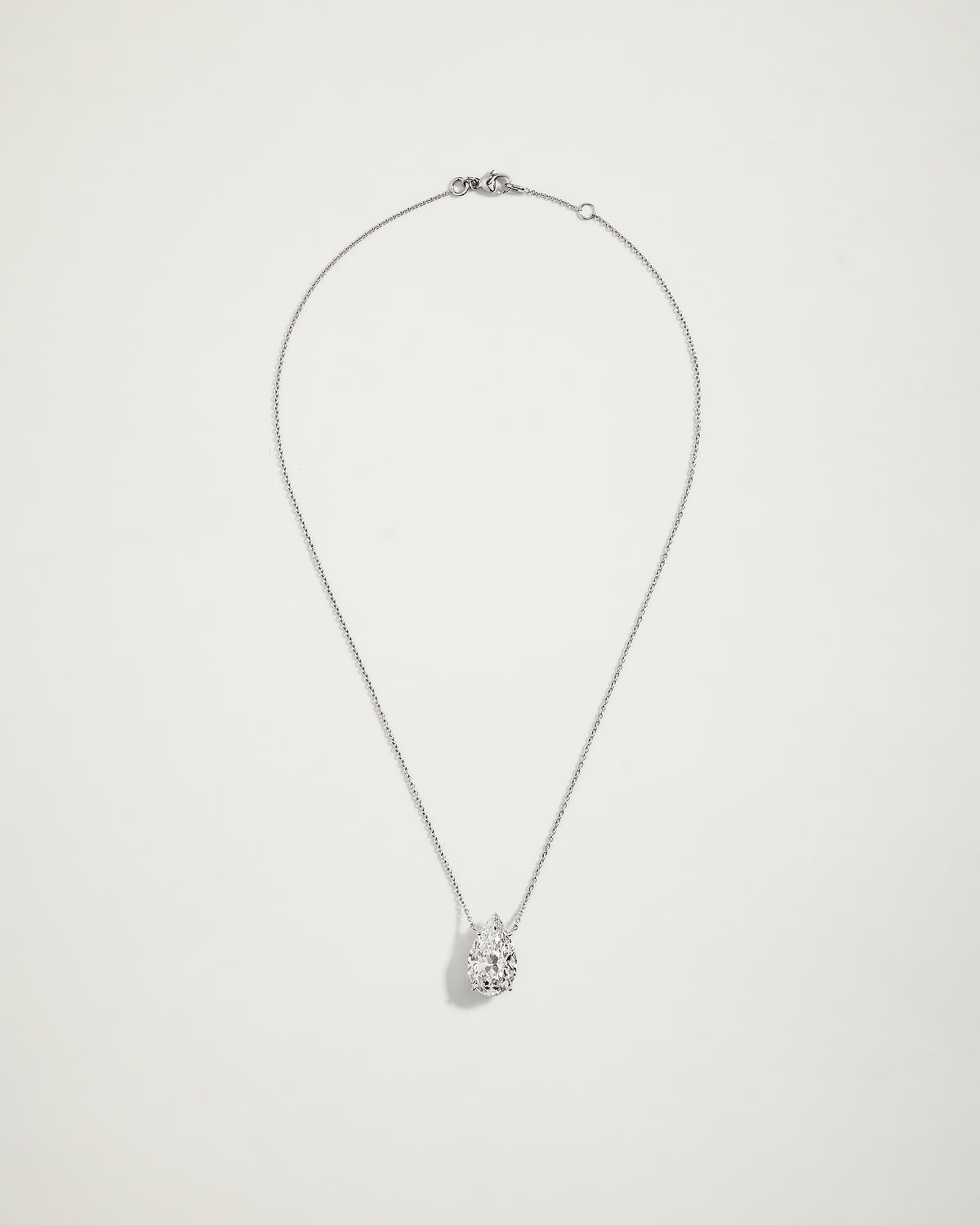 My Love, Pear Natural Diamond Necklace, 7ct