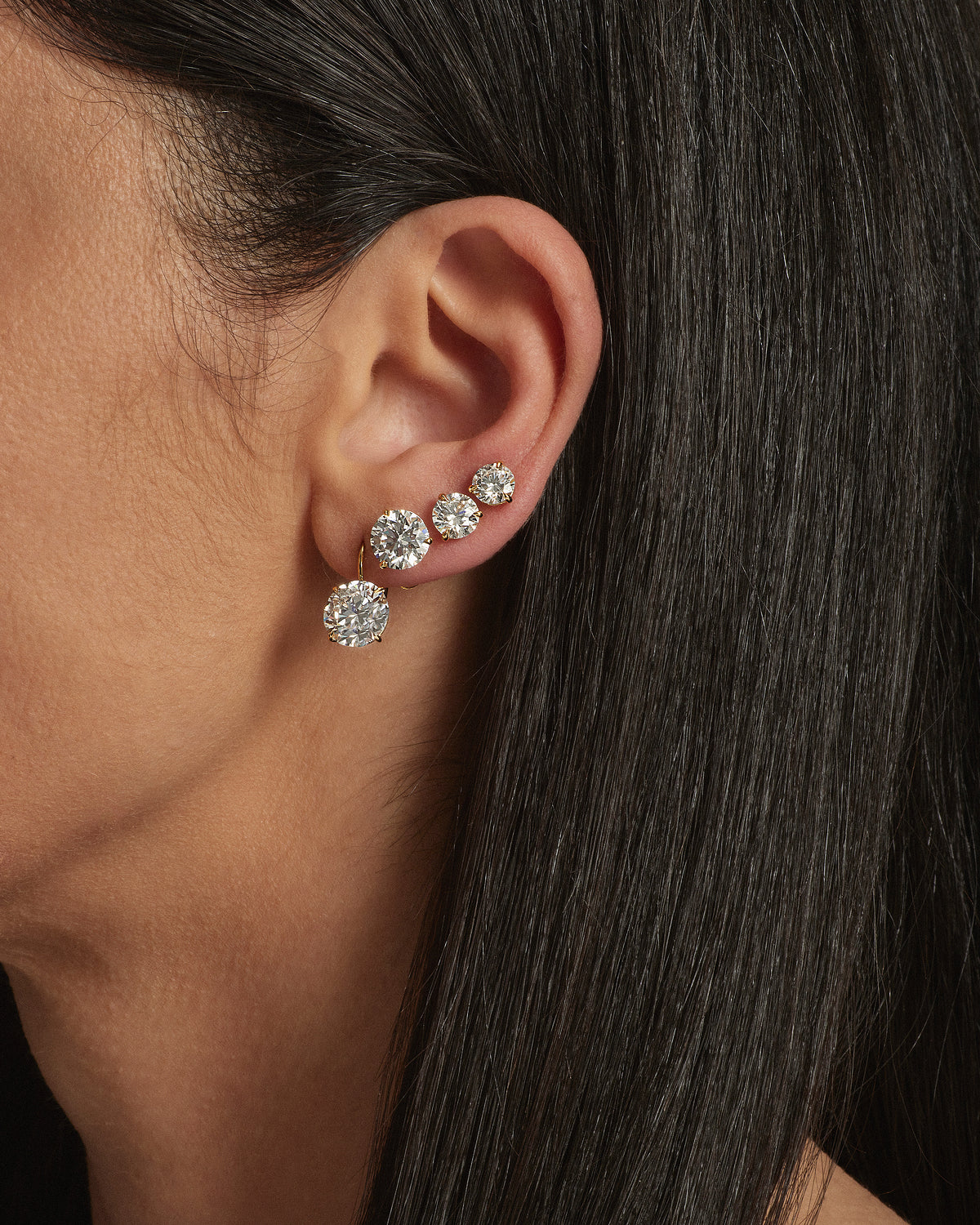 My Love, Round Diamond Studs, YG