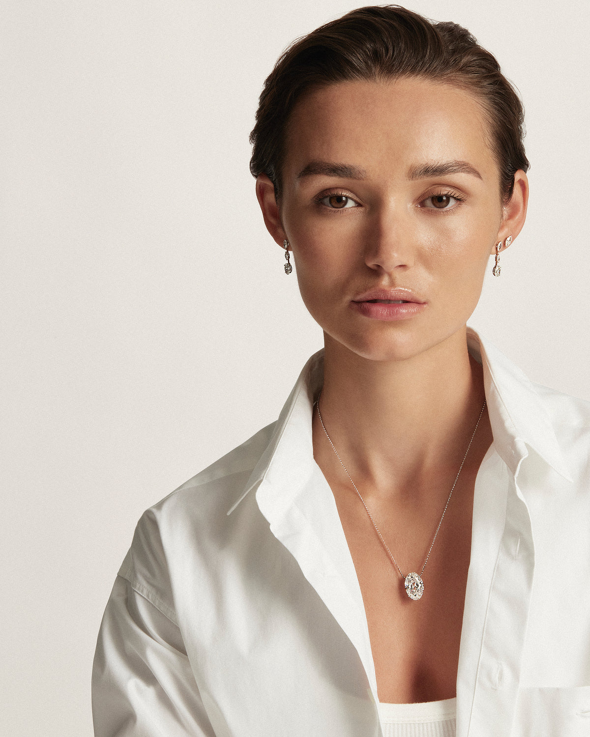My Love, Oval Diamond Necklace, 11 ct
