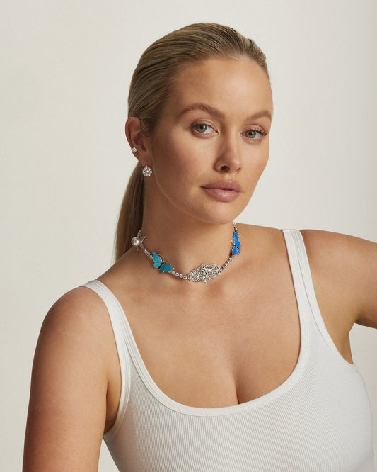 Heidi's Heritage Butterfly Diamond Necklace